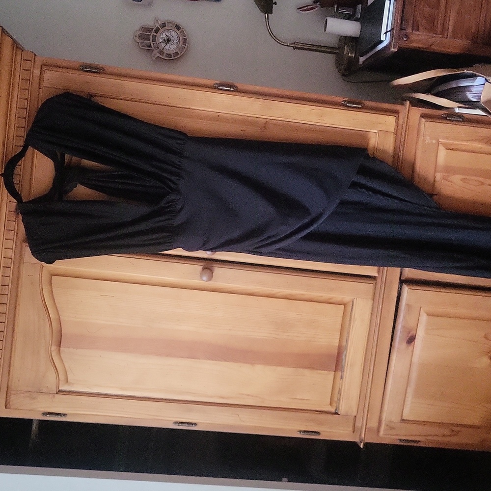 Reverse High/Low Halter Dress